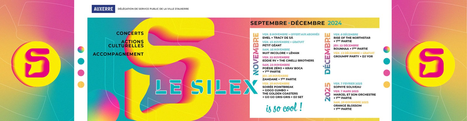 Concerts ► Le Silex ► concerts novembre-décembre 2024 & 2025